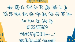 Hello Mommy â€“ Modern Handlettering font