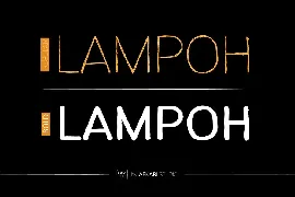 LAMPOH - The Handmade Scratch Display Font