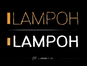 LAMPOH - The Handmade Scratch Display Font