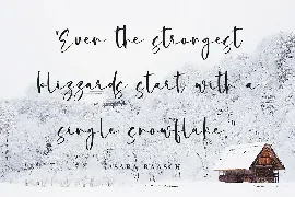 Strength Winter - Calligraphy Christmas Font