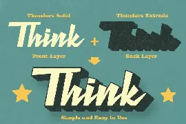 Retro Thunders - Retro Font