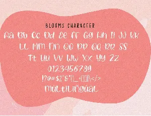 Blooms - Handwritten Font