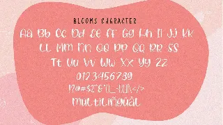 Blooms - Handwritten Font