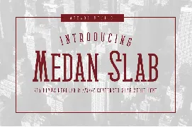 Medan Slab Condensed Slab Serif Font